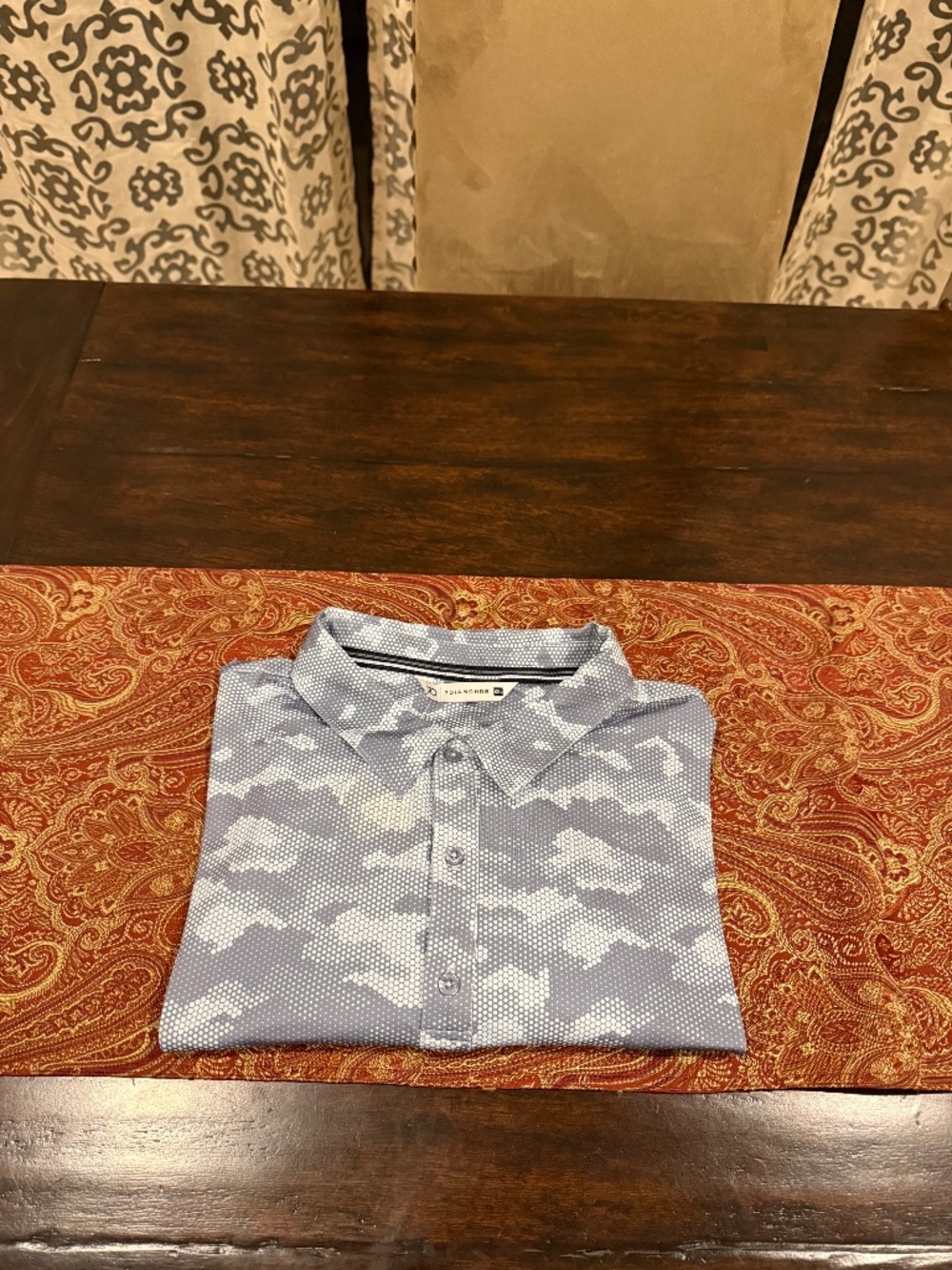 7 Diamonds Men's XXL Geometric Print Polo MSRP $89